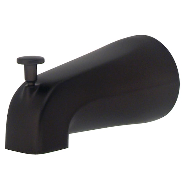 5-1/4" Zinc, Tub Spout W/ Diverter, Oil Rubbed Bronze